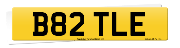 Registration number B82 TLE